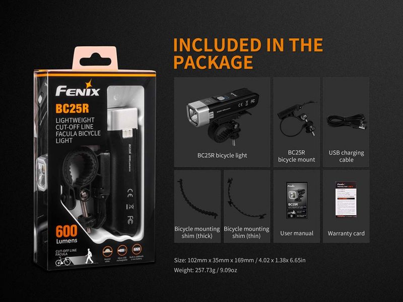 Fenix BC25R sykkellykt