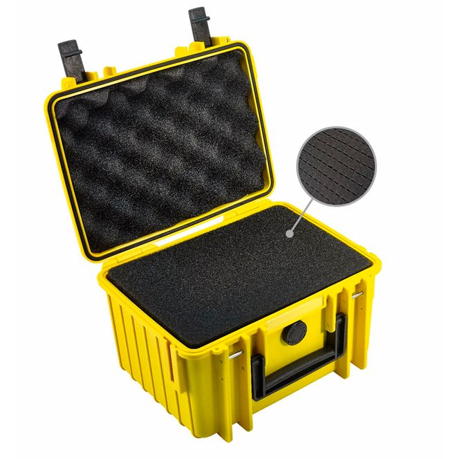 Hovedbilde BW Outdoor Cases Type 2000 (gul) m/ skuminnlegg