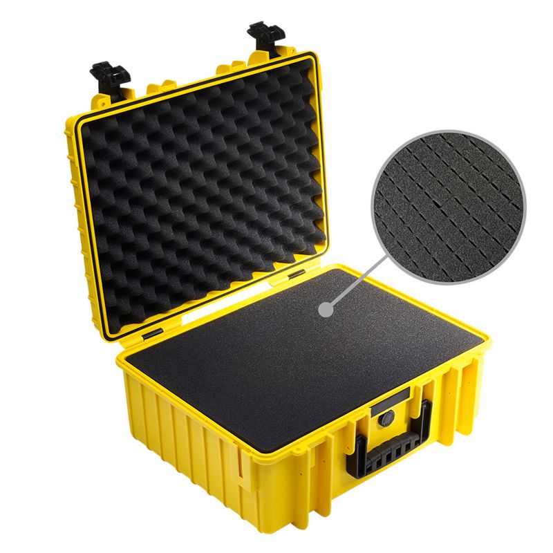 BW Outdoor Cases Type 6000 (gul) m/ skuminnlegg