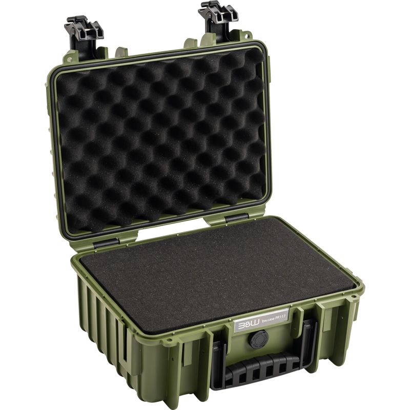 BW Outdoor Cases Type 3000 (Bronze green) m/ skuminnlegg